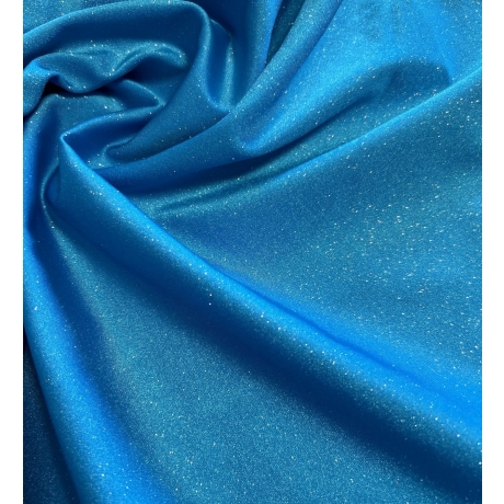 Lycra AQUA BLUE GLITTER